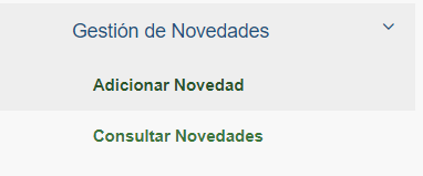 Gestión Novedades