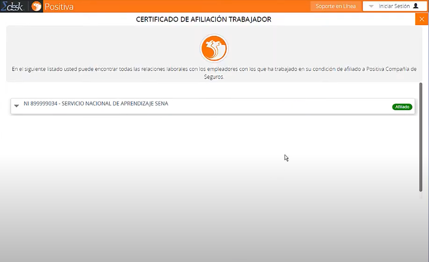 Desplegable para seleccionar empresa a consultar